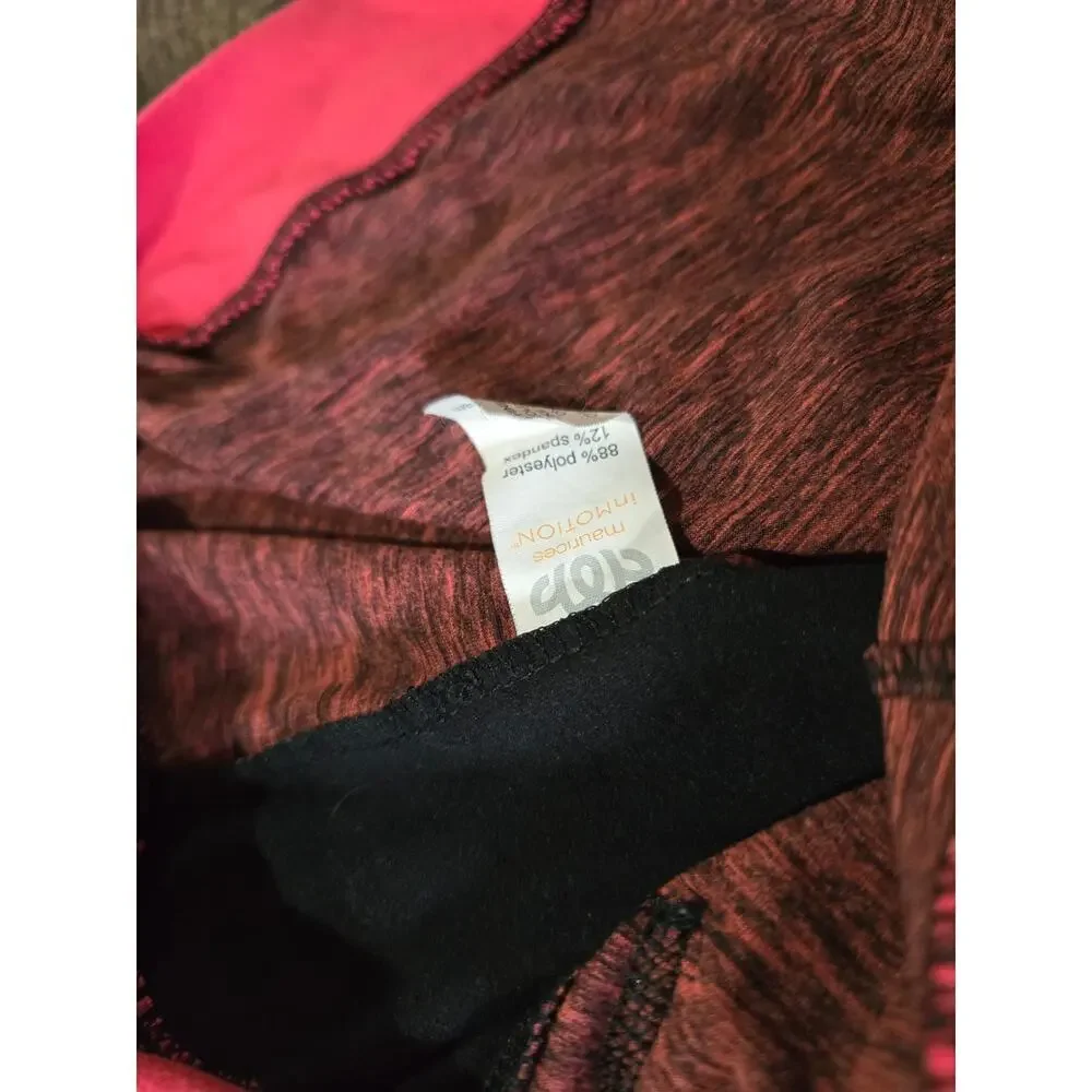 Maurices in MOTION Women's Heathered Red Cowl Neck Athletic Pullover Size Small